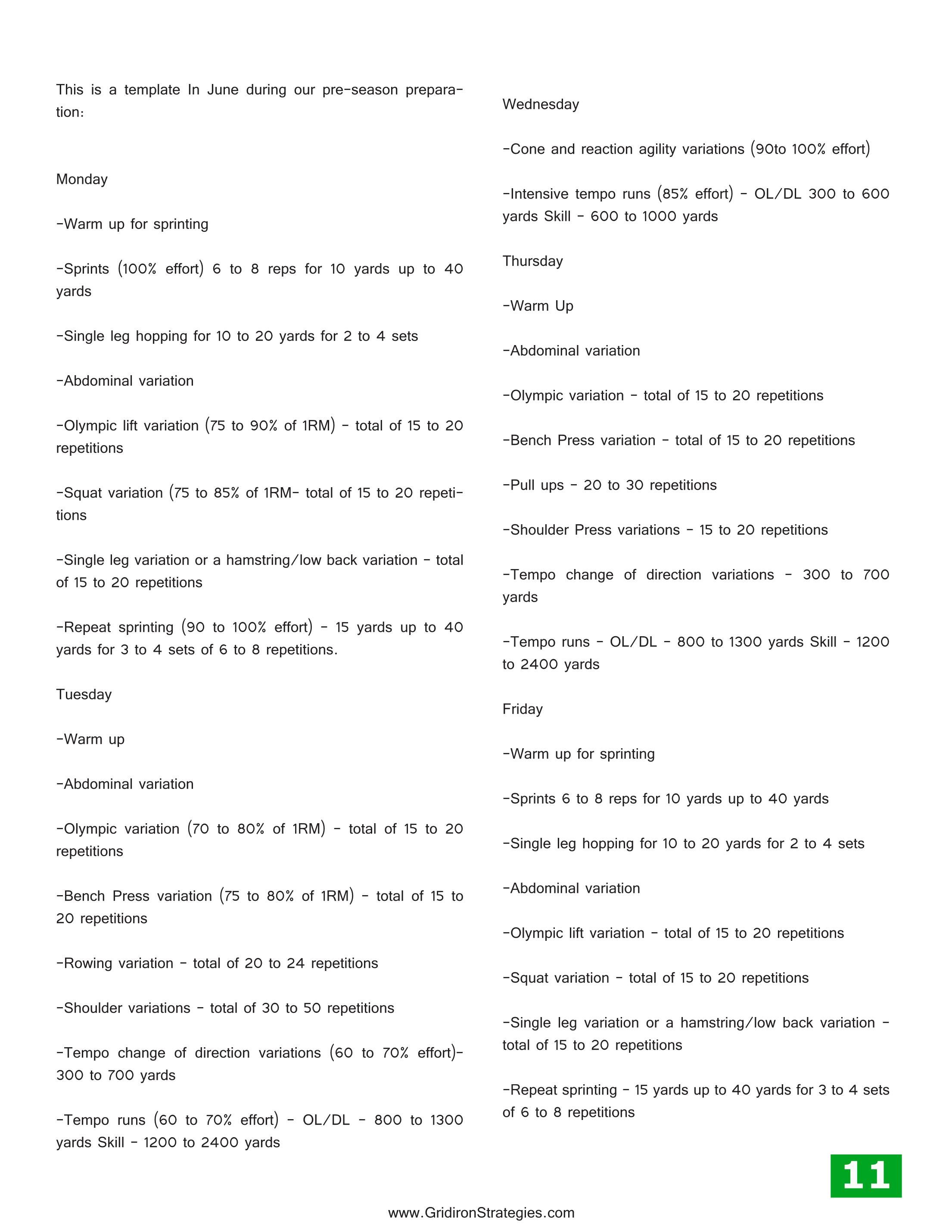 Gridiron Strategies Vol. 17, No. 1 — page 11