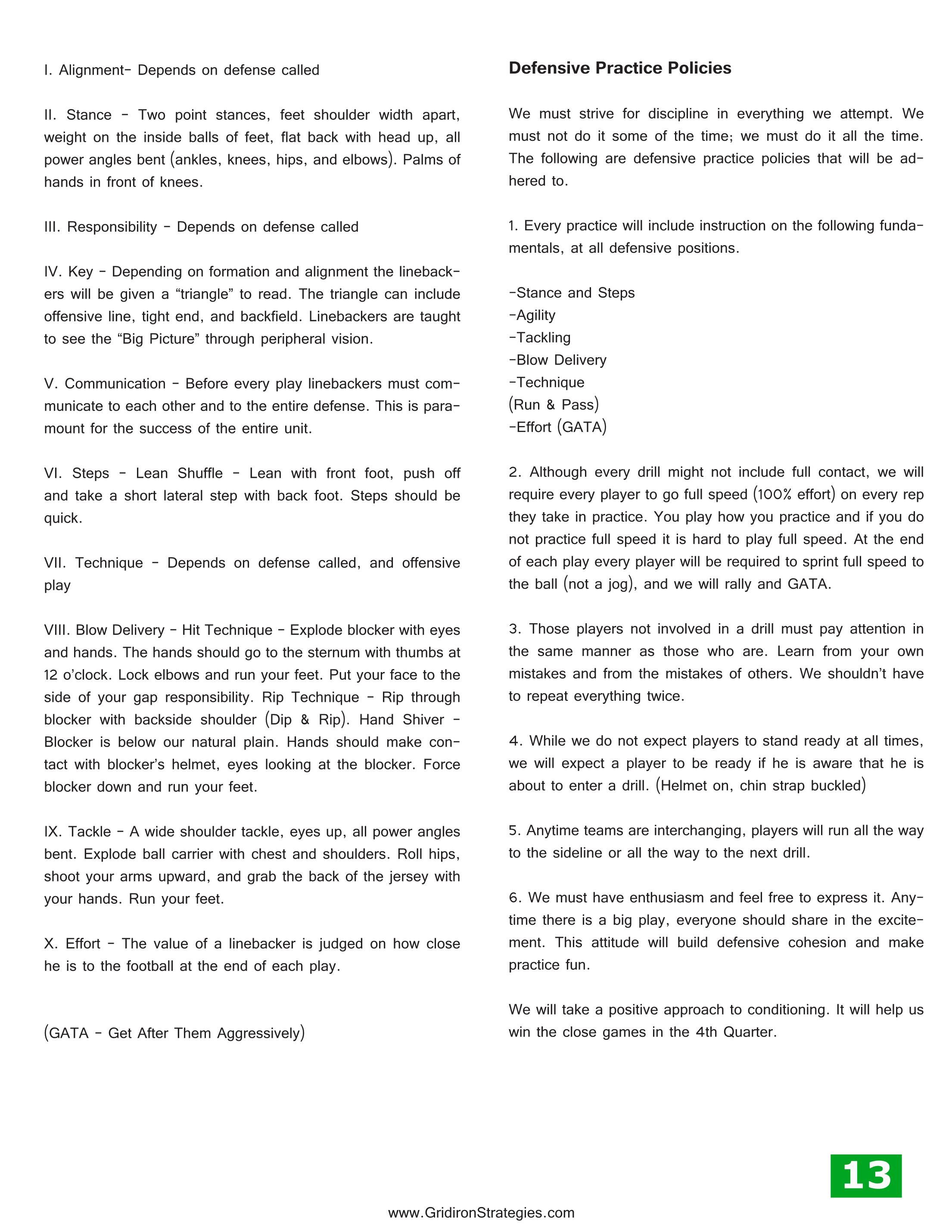 Gridiron Strategies Vol. 17, No. 1 — page 13