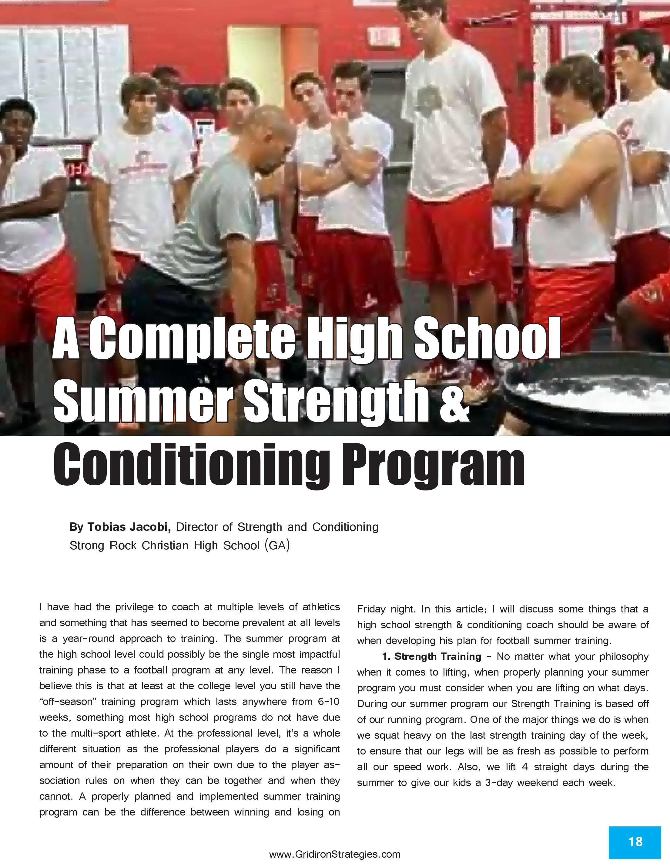 Gridiron Strategies Vol. 17, No. 2 — page 18