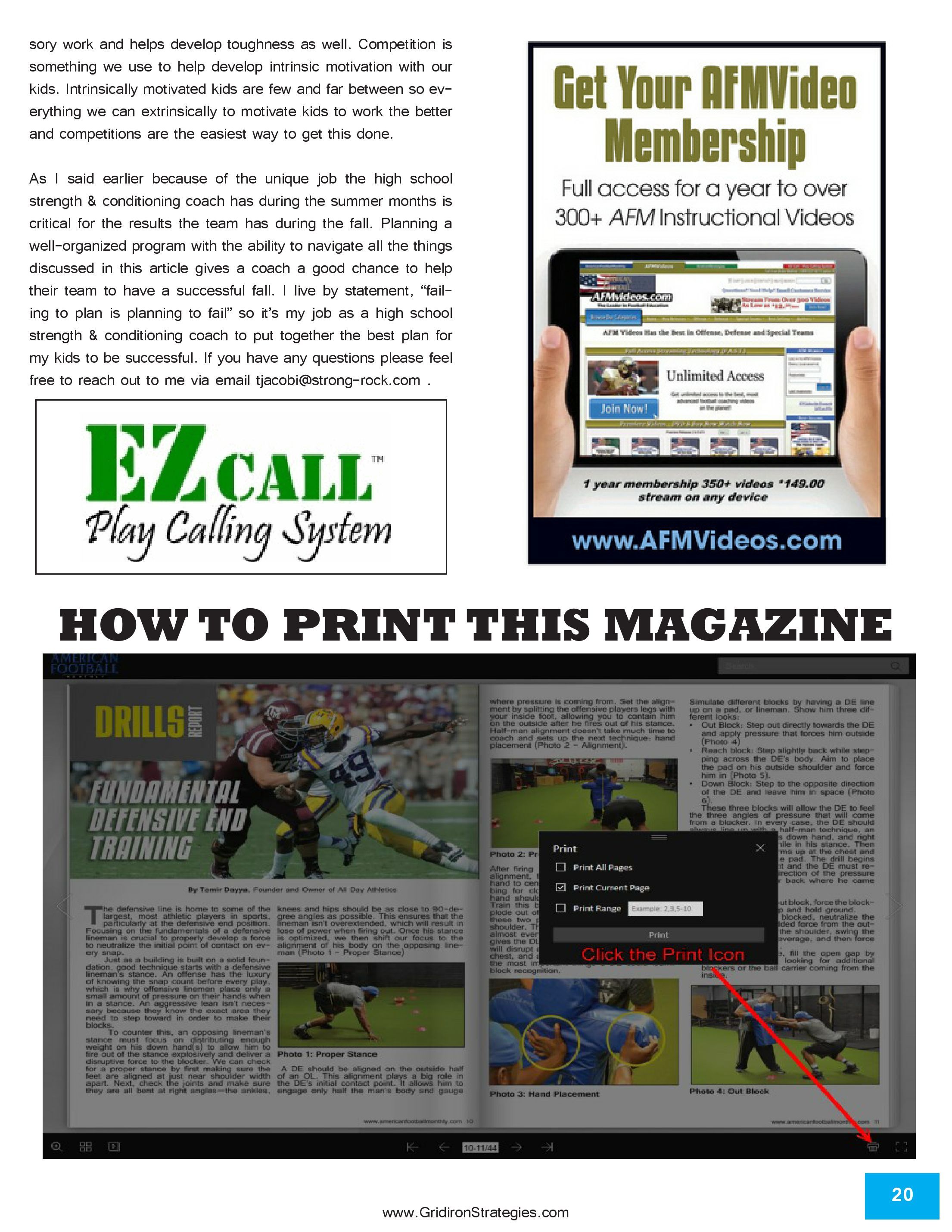 Gridiron Strategies Vol. 17, No. 2 — page 20