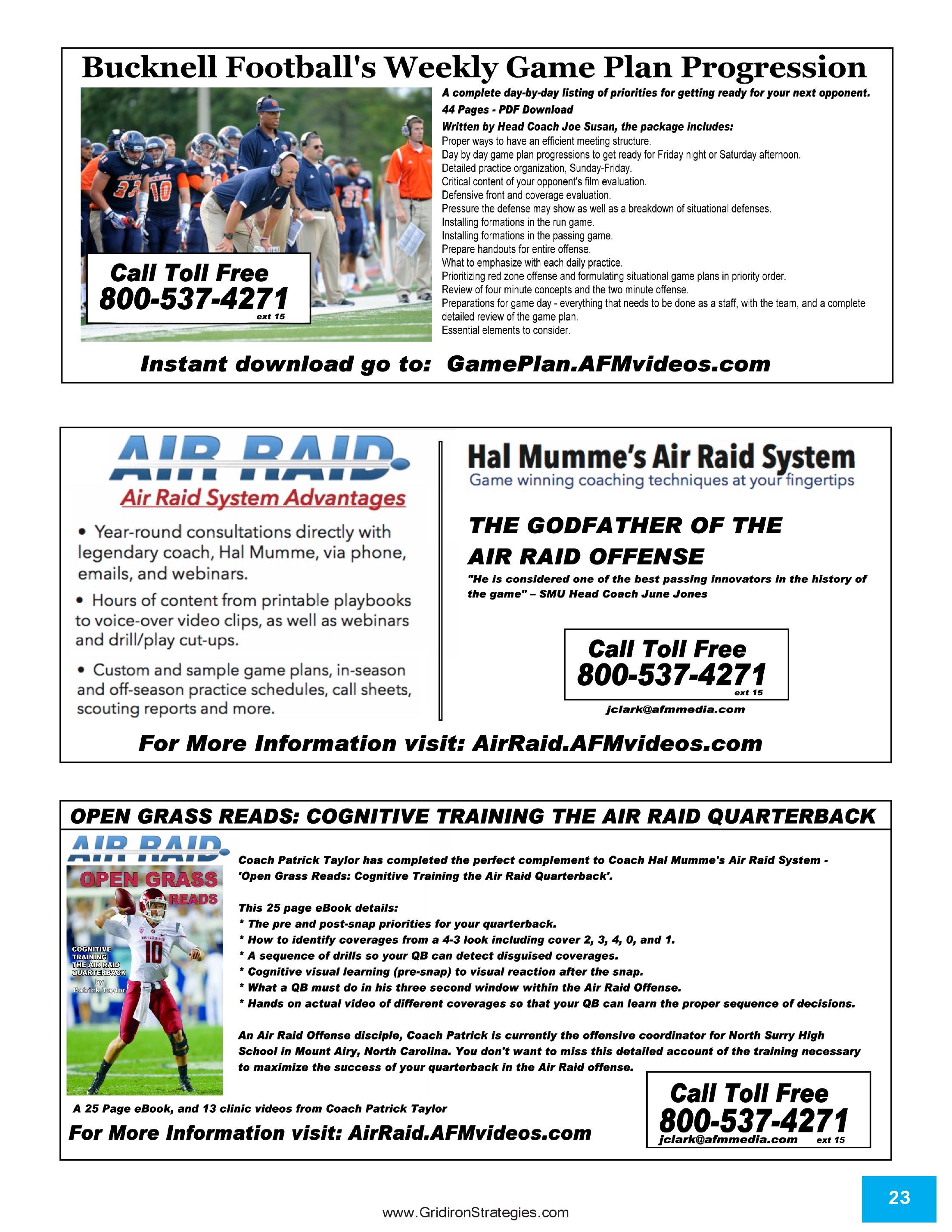 Gridiron Strategies Vol. 17, No. 2 — page 23