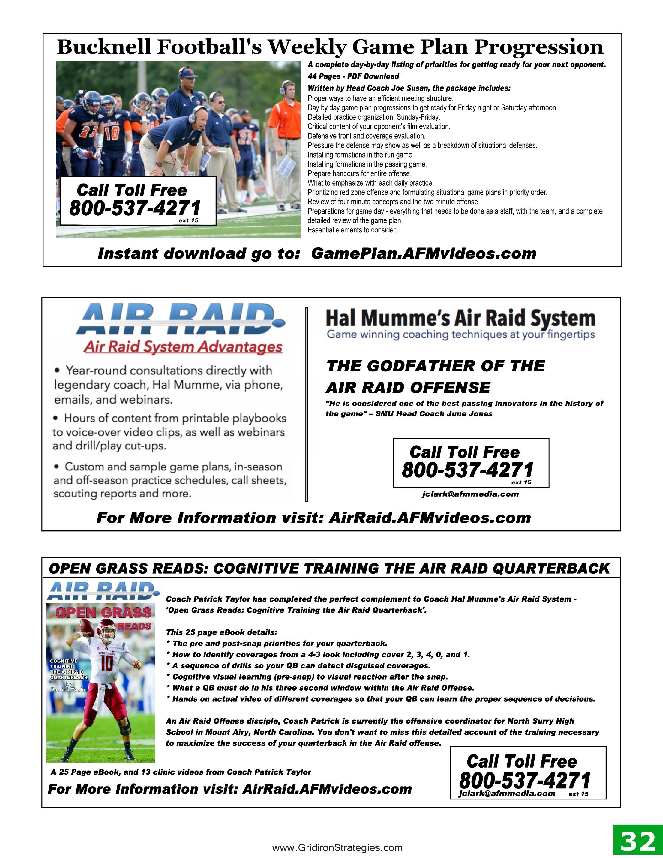 Gridiron Strategies Vol. 17, No. 3 — page 32