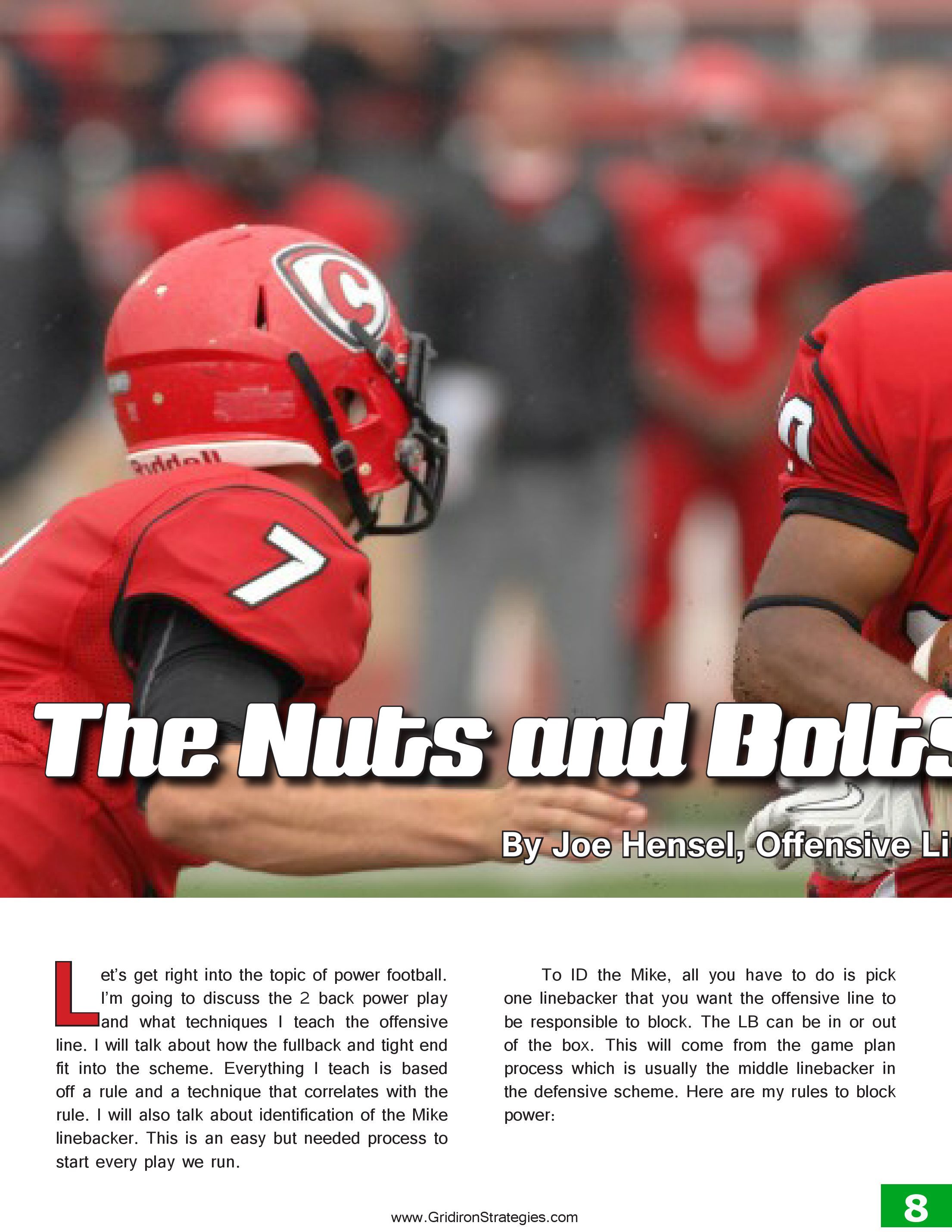 Gridiron Strategies Vol. 17, No. 3 — page 8