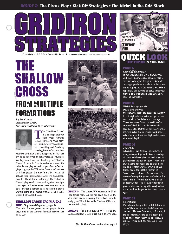 Gridiron Strategies Vol. 9, No. 1 cover