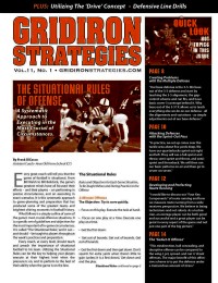 Gridiron Strategies Vol. 11, No. 1 cover