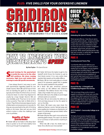 Gridiron Strategies Vol. 12, No. 5 cover