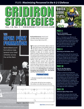 Gridiron Strategies Vol. 13, No. 1 cover